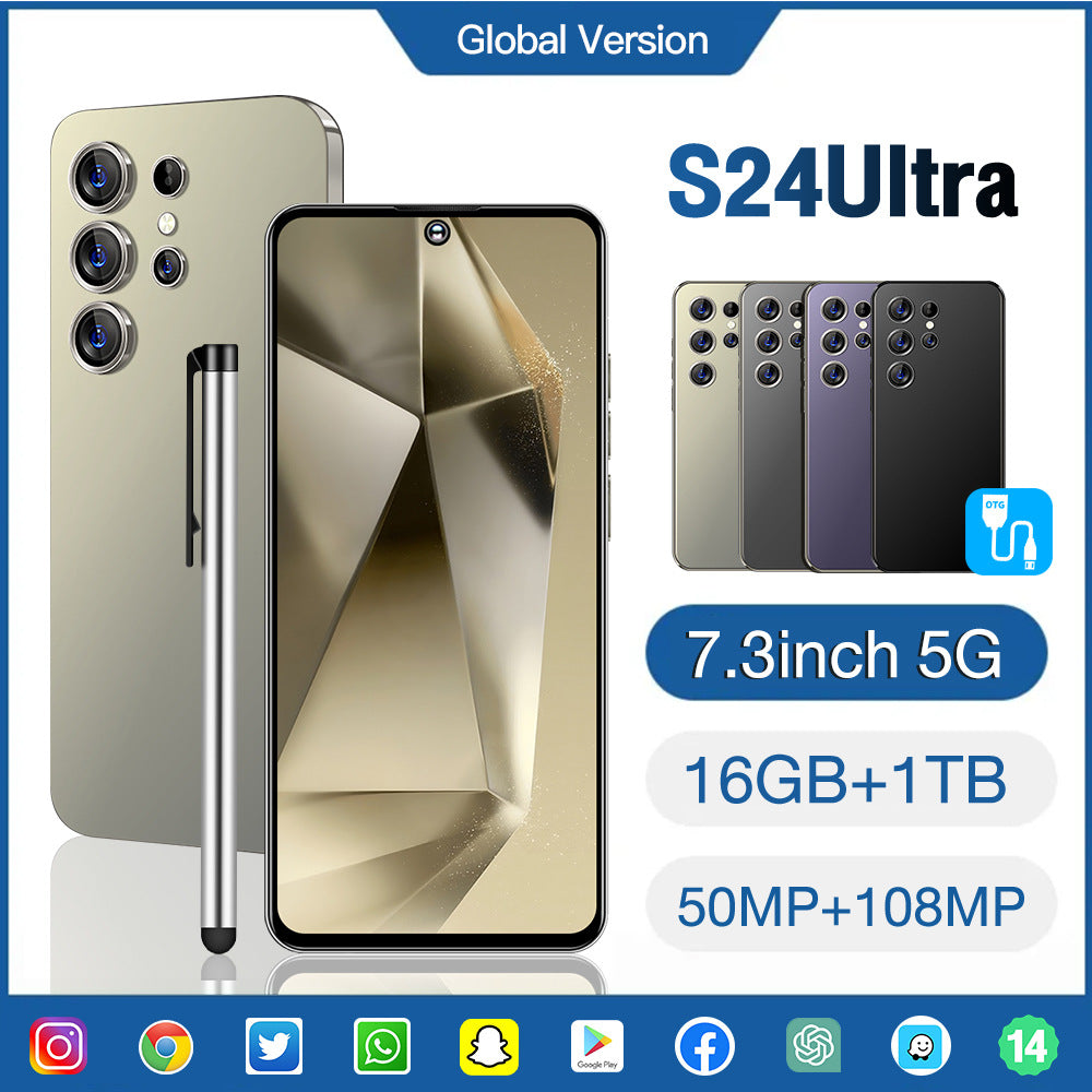 S24Ultra Cross-border Explosions In Stock 6.8 Inch HD 2 16 Android 3G Smartphone Foreign Trade OTG Generation