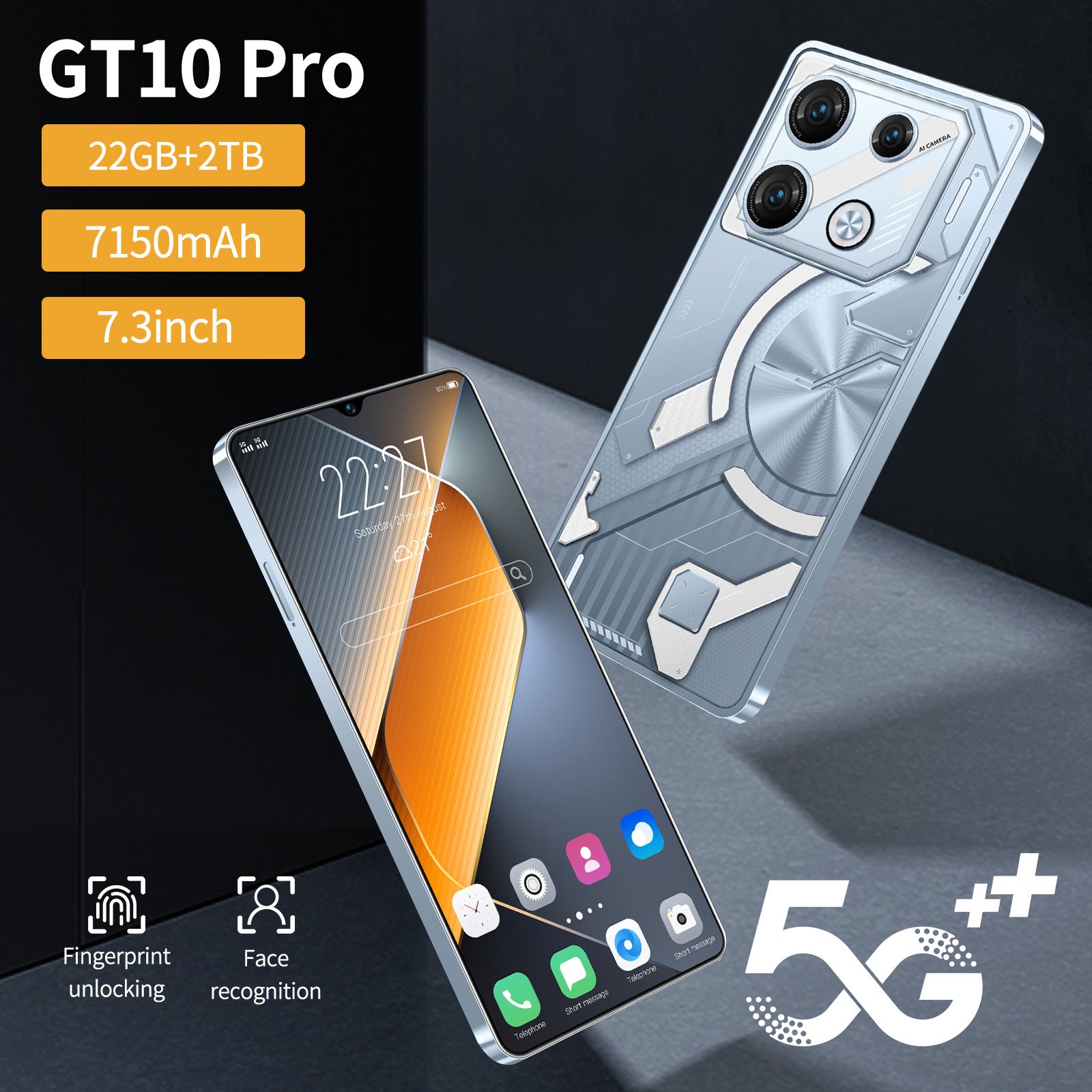 Cross-border Mobile Phone GT10 PRO All-in-one 2 16 Android Smartphone Manufacturers In Stock OZON AliExpress Generation