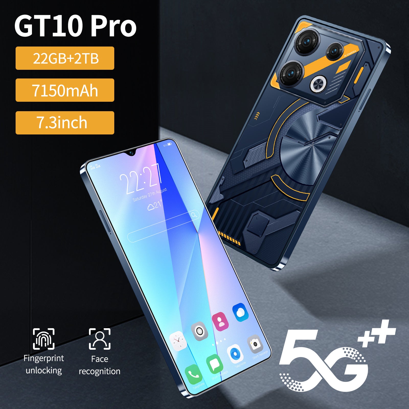 Cross-border Mobile Phone GT10 PRO All-in-one 2 16 Android Smartphone Manufacturers In Stock OZON AliExpress Generation